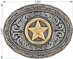 Montana Silversmiths Western Belt Buckle Attitude Texas Star A530