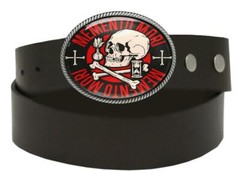 Memento Mori Belt Buckle – Victorian Skull Handmade Silver Buckle – 134-4