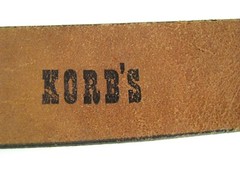 NRA GOLDEN EAGLES 20 Years MEN&rsquo;S Brass Belt Buckle On Rare Korb&rsquo;s Cowhide Belt