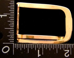 LL06137 VINTAGE ***RECTANGULAR SHAPED*** TONGUE TYPE FASHION BELT BUCKLE