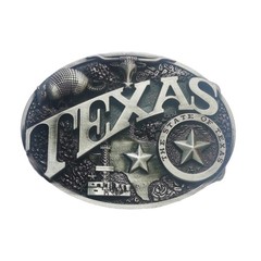 Teen Metal Oval Belt Buckle Rock Fans Relief Pattern Belt Buckle Replacements