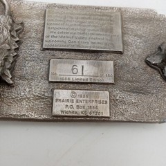 Bluegrass Guitar Belt Buckle Music Festival Dan Crary 1986 Walnut Valley