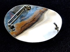90&rsquo;s Vintage Texas End of the Trail Native German Silver Brass Belt Buckle