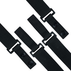 KUNN Tactical Suspenders Police Duty Belt Harness for Men,1.5 Black, Black
