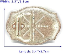 Western Belt Buckle Initial Letters A to Z Cowboy Belt Buckles for Men Women