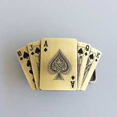 Vintage Bronze Plated Casino Game Lighter Belt Buckle also Stock in US
