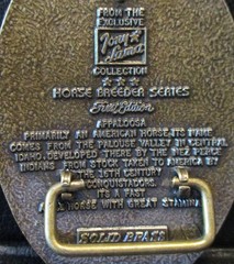 *TONY LAMA Appaloosa Horse Breeder Series Brass Belt Buckle FIRST Edition Unworn