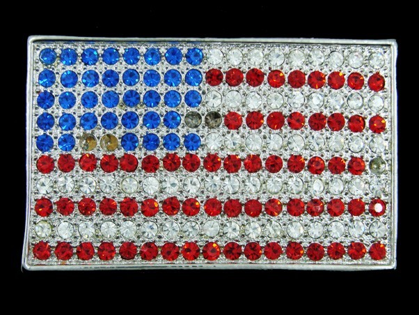 SF07110 REALLY COOL **UNITED STATES FLAG** PATRIOTIC FASHION BELT BUCKLE