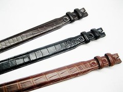 Genuine Alligator belt size 26 to 46. 1-1/4 tapered to 1&Prime;, for 1&Prime; buckle U.S.A.