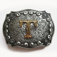 Western Initial Letter T Belt Buckle Gurtelschnalle also Stock in US