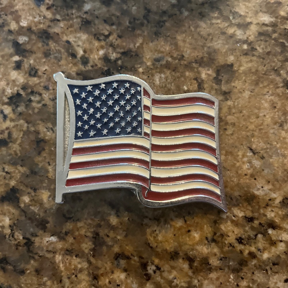 American US Flag Belt Buckle