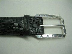 STERLING SILVER 925 BUCKLE AVAILABLE FOR 1&Prime; 1-1/8&Prime; 1-1/4&Prime; 1-3/8&Prime; 1-1/2&Prime; BELTS