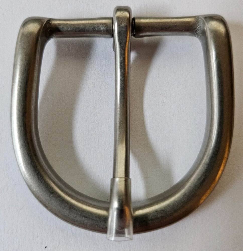 Solid Brass Belt Buckle – 1.25&Prime;- Nickel Matte Finish