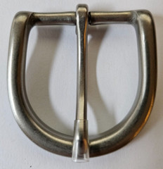 Solid Brass Belt Buckle – 1.25&Prime;- Nickel Matte Finish