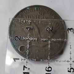Standing Liberty Quarter Coin Belt Buckle Vtg 1976 Henchel-Mt.View California