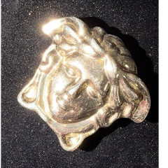 Versace Medusa Logo Gold Tone Metal Men&rsquo;s Belt Buckle Fits 1.5&Prime; Belt