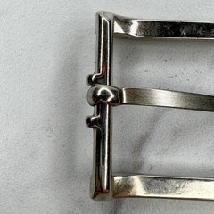 Silver Tone Simple Basic Belt Buckle