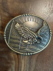 American Flag Bald Eagle Belt Buckle Flying Bird Father’s Day Gift
