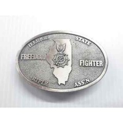 Replica Buckles Illinois State Rifle Association Freedom Fighters Belt Buckle