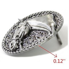 Men&rsquo;s Belt Buckle, Western, Cowboys 3D Horse Belt Buckle Accessories for Me…