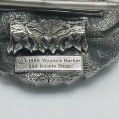 RARE 1986 Salem United Methodist Church Belt Buckle Newton, KS w Stand 255/500