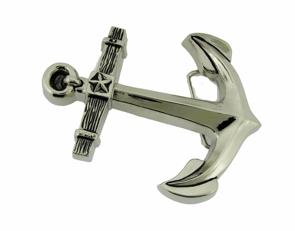 Anchor Belt Buckle Silver Metal Fashion Gothic Tattoo Halloween Party Costme New