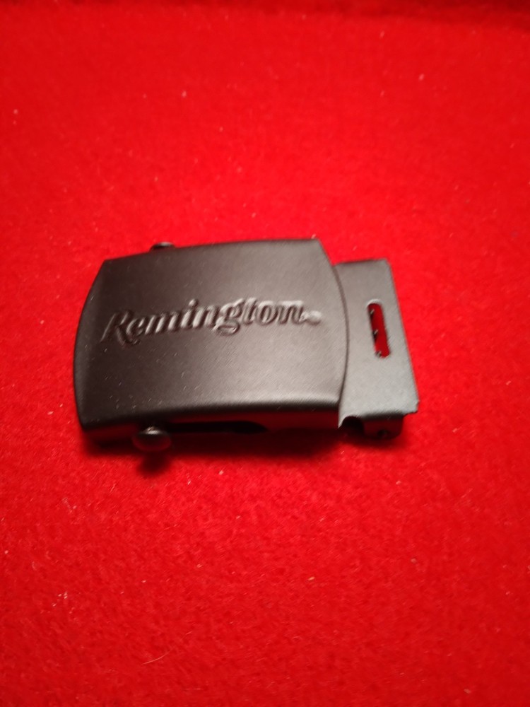 REMINGTON FIREARMS RIFLE GUN HUNTING SHOOTING MENS SCOUTS MILITARY BELT BUCKLE
