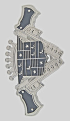Bottle Opener Belt Buckle Cadillac Guns Mud Girls Silver Metal Halloween Cosplay