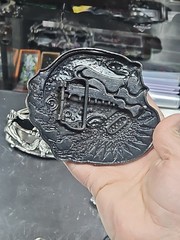 Vintage LOT OF 15 Belt buckles 2000s Chrome SKULLS metal SNAKE DRAGON LotD