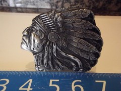 New Belt Buckle Indian Chief Headdress