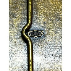 Vintage Mitsubishi Excavator Belt Buckle Metal Construction Equipment USA Made