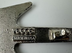 Vintage Electric Guitar Belt Buckle VEECE USA Music Instrument Black Buckle