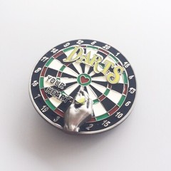 Vintage Style Bar Darts Dart Board Sport Belt Buckle Boucle de ceinture
