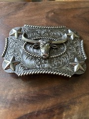 Longhorns Bull Head Style Western Cowboy Cowgirl Belt Buckles