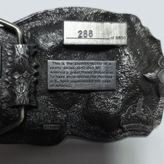 The Great American Buckle Co. Rocky Mountains Train 1988 Limited Belt Buckle