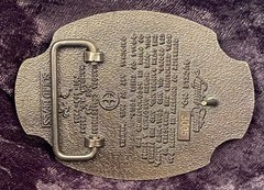 Vtg 80’s Brass Belt Buckle North Dakota Centennial Limited Edition # 3095