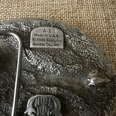 Siskiyou 1995 Flying Eagle Pewter Belt Buckle A-2 Made in USA Large Western
