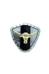 Men Women Silver Metal Western Belt Buckle Texas Lone Horn Cow Bling Gold Bull