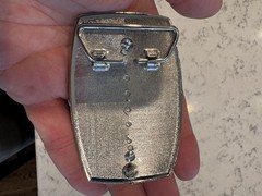 Vtg Atchison Topeka & Santa Fe Railroad ATSF Chico Gold Silver Belt Buckle BHN