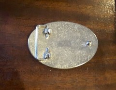 AVON METAL BELT BUCKLE Horse Saddle Western 80s