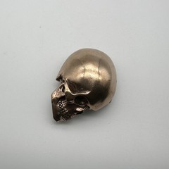 Copper Skull Buckle Hand Crafted Leather Belt Buckle DIY Hardware