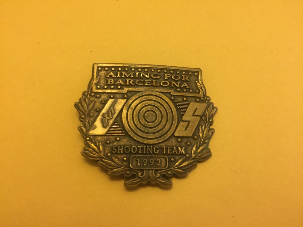 AIMING FOR BARCELONA SHOOTING TEAM 1992 BELT BUCKLE BX-BB1