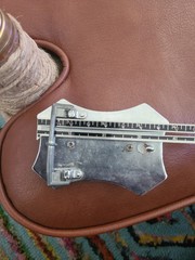 Vintage Beautiful Polished Stone Belt Buckle 4 X 2.5