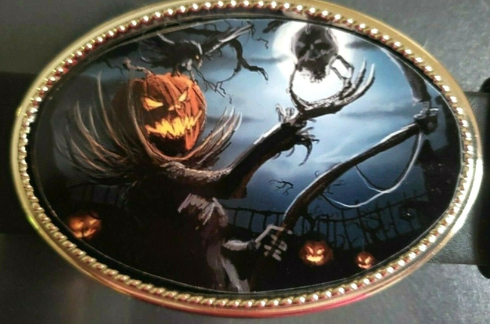 Jack-O Lantern- Scary HALOWEEN epoxy buckle