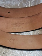 Louis Vuitton Pre-Owned Belt Gold Logo Buckle
