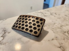 Foster Weld Belt Buckle Unique Modern Industrial Artisan Metal 2007