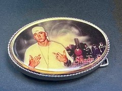 Slim Shady Eminem Led Multi Color Light Flashing Belt Buckle W/ Fresh Battery!