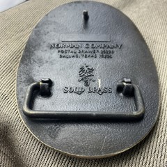 NATIONAL RIFLE ASSOCIATION OF AMERICA BELT BUCKLE SOLID BRASS