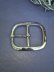 Lot of 21 (x9)CHROME FINISH & (x12)SOLID BRASS BELT BUCKLES FITS 1 »-1.25 »Belt