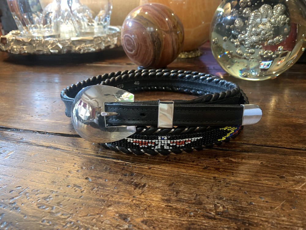 Very Navajo James Reid style Sterling Silver Belt Buckle 45-47-1.1/8”-.75”✅‼️